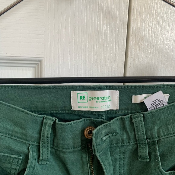 Green wide leg cargo pants - Picture 3 of 3
